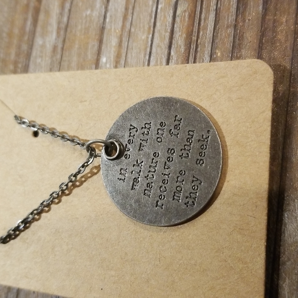 quote necklace